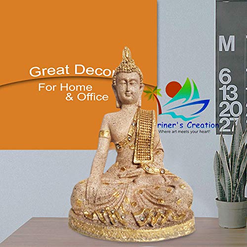 Mariner's Creation BHUMI SPARSH MUDRA Buddha Statue,Idol for Gift and Home Decor,SHOWPIECE for LIVINGROOM | Christmas Gift | Buddha SHOWPIECE | House Warming Gift - Image 3