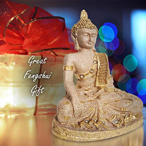 Mariner's Creation BHUMI SPARSH MUDRA Buddha Statue,Idol for Gift and Home Decor,SHOWPIECE for LIVINGROOM | Christmas Gift | Buddha SHOWPIECE | House Warming Gift - Image 5