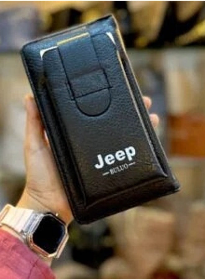 Jeep Buluo Pocket wallet with mobile phone case - practical - black  - Image 1