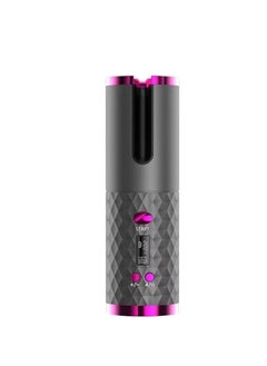 General Auto Rotating Curling Iron, Cordless Hair Curler, 6 Time Modes, LCD Display, Wireless, USB Rechargeable, Mini Hair Curler for Wavy Hair  - Image 1
