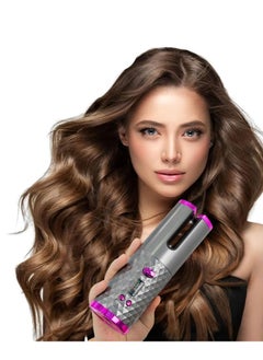 General Auto Rotating Curling Iron, Cordless Hair Curler, 6 Time Modes, LCD Display, Wireless, USB Rechargeable, Mini Hair Curler for Wavy Hair  - Image 5