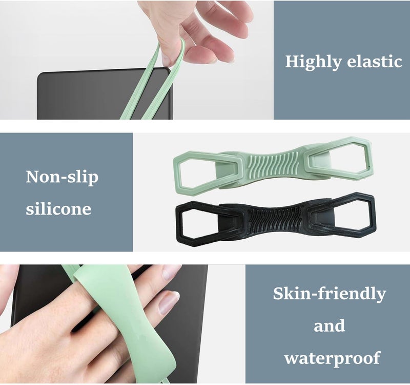 TORMEN Hand Strap for Kindle Tablets ? Anti-Slip E-Reader Grip Holder for Secure Reading(Black) - Image 3