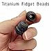 LXQQFUN EDC Titanium Alloy Fidget Beads Parachute Cord Lanyard Beads Skill Toys Worry Fidget Beads Leisure Toys Suitable for Many Scenes Flame Texture - Image 4