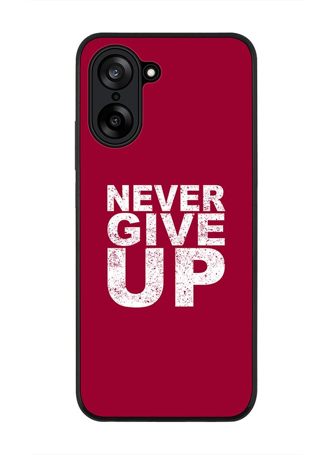 Stylizedd For OnePlus Nord CE5 / Ace 5 Racing Case,Slim fit Camera Protection, Shockproof Thin Phone cover  - Never ever give up