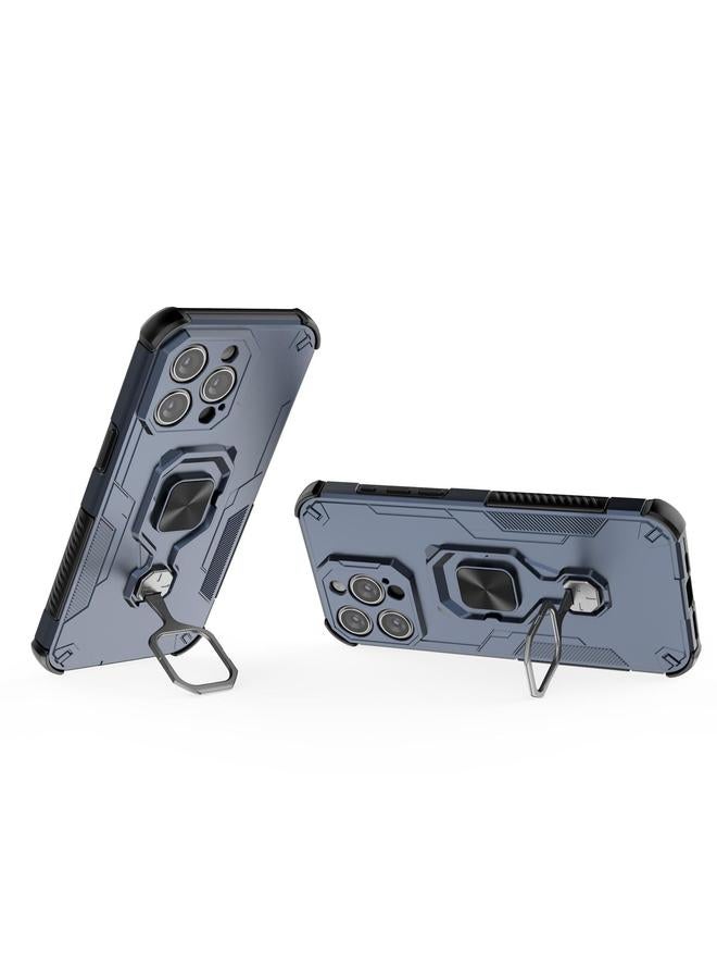 S-TOP Case For iPhone 15 Pro Max Metal Kickstand TPU Hybrid PC Phone Case - Image 4