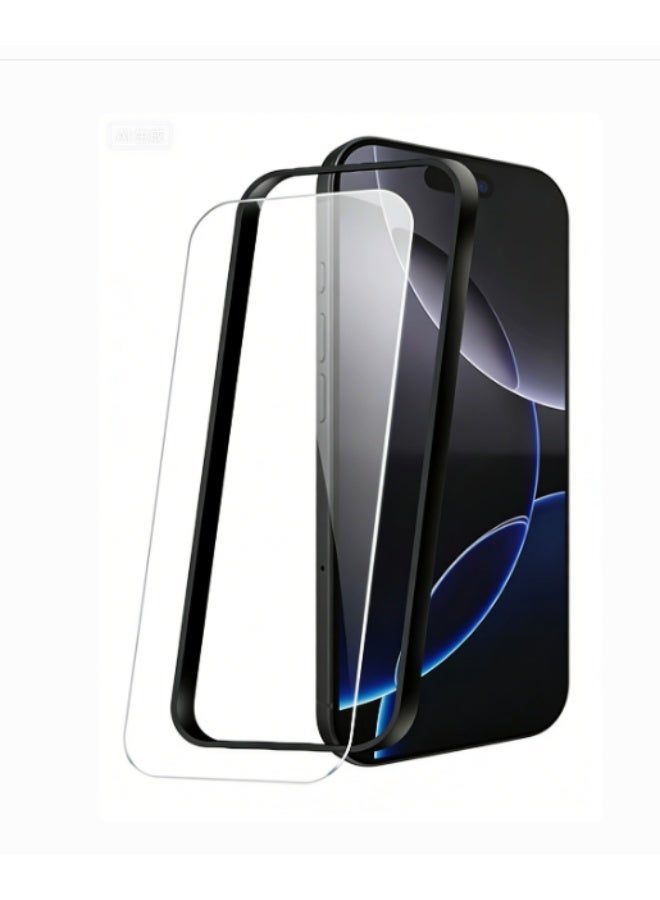 2Pack iPhone 15 Pro Max Screen Protector 6.9 Inch 9H Tempered Glass Film, HD Clear, Military-Grade Protection, Scratch Resistant, Anti-Fingerprint, Bubble Free, Easy Installation, Case Friendly, Smooth Arc Edges