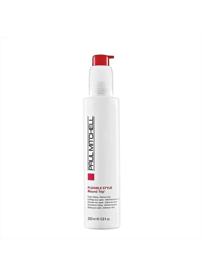 Paul Mitchell Round Trip Curl Defining Serum, Reduces Drying Time For Faster Styling, For Wavy + Curly Hair, 6.8 oz. - Image 1
