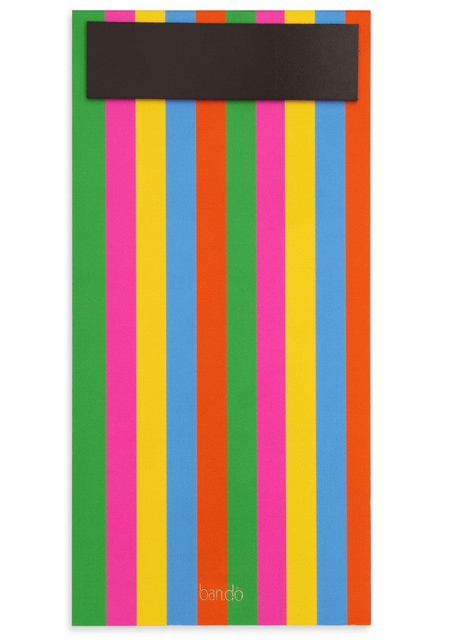 ban.do Weekly Meal Planner with Shopping List, 52 Page Wellness Food Journal, Magnetic Grocery List Notepad for Food Prep, Colorblock - Image 2