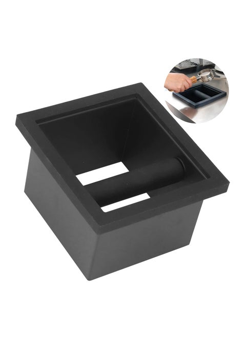 Extra Large Knock Box Chute Open Bottom Design with Stainless Steel Inner for Espresso Ground Coffee Waste Disposal