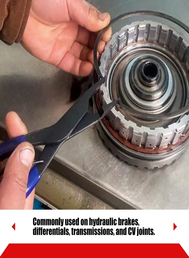 GOLD DEER Angle Tip Lock & Retaining Ring Pliers - Spring Loaded, 9" Special Circlip Horseshoe Washer Pliers - Image 4