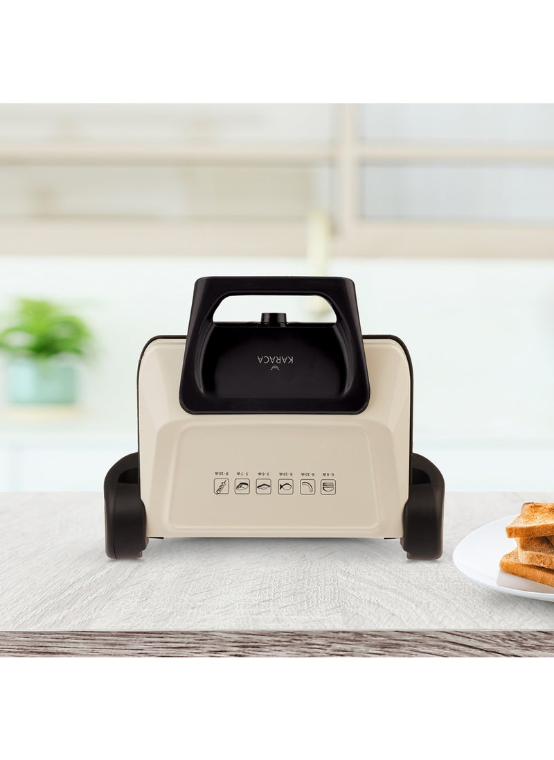 Karaca Future Plus Bio Diamond Grill and Toaster Rouge Red  - Image 1