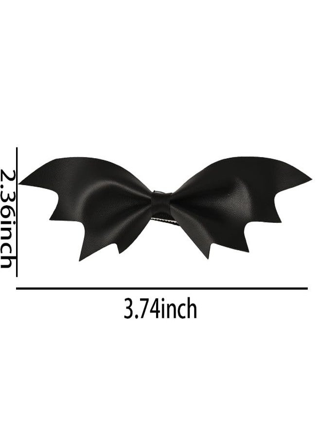 Sisadodo Halloween Bat Hair Clips for Women Woman Halloween Costume Accessories for Women Bat Hair Barrettes for Female HalloweenDecorations for Woman Goth Hair Clips for 2 Pcs - Image 2