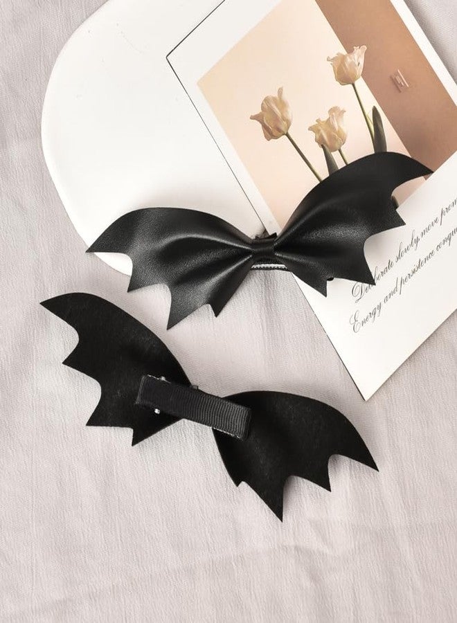 Sisadodo Halloween Bat Hair Clips for Women Woman Halloween Costume Accessories for Women Bat Hair Barrettes for Female HalloweenDecorations for Woman Goth Hair Clips for 2 Pcs - Image 5