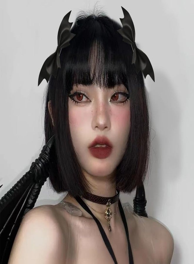 Sisadodo Halloween Bat Hair Clips for Women Woman Halloween Costume Accessories for Women Bat Hair Barrettes for Female HalloweenDecorations for Woman Goth Hair Clips for 2 Pcs - Image 3