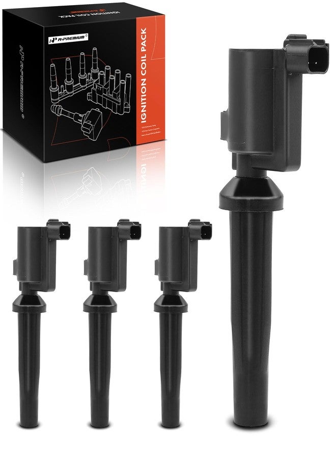 A-Premium Engine Ignition Coils Compatible with Ford Ranger 13- Escape 09-12 Fusion 10- Transit Connect 2014-2020 2.5L 2.0L 4-PC Set - Image 1