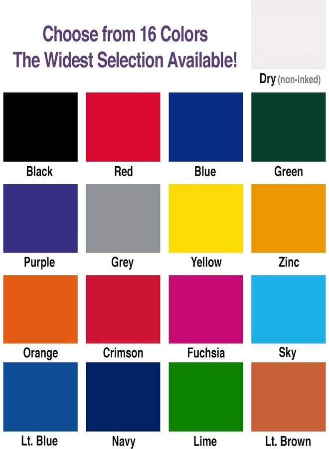 Uimprint Large 3'' x 6'' Felt Rubber Stamp Ink Pad, Navy Blue - Image 3