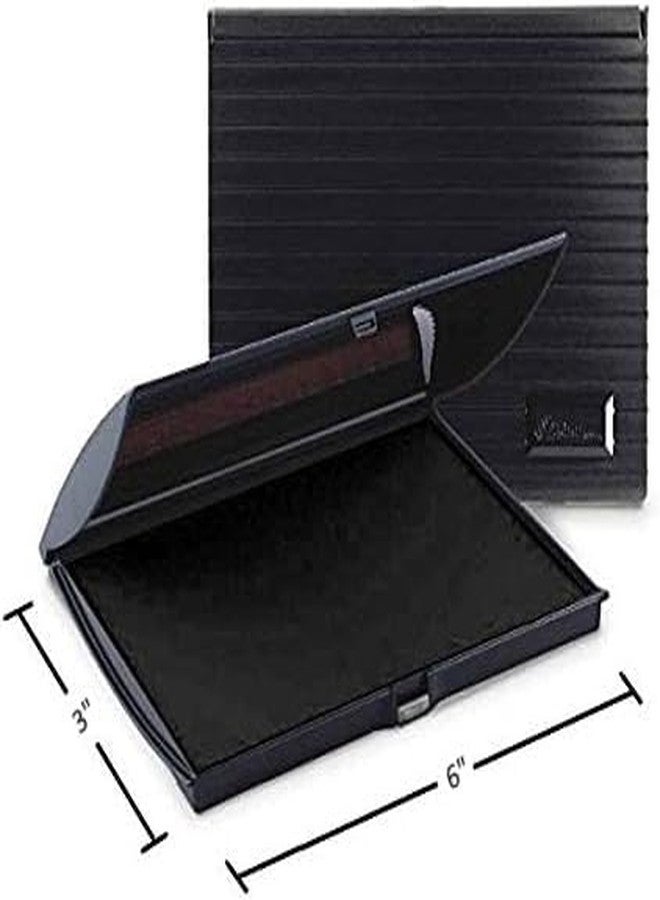 Uimprint Large 3'' x 6'' Felt Rubber Stamp Ink Pad, Navy Blue - Image 4
