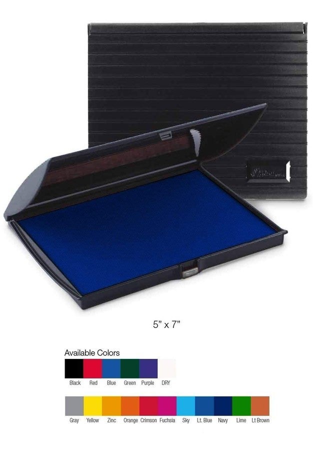 Uimprint Large 3'' x 6'' Felt Rubber Stamp Ink Pad, Navy Blue - Image 2