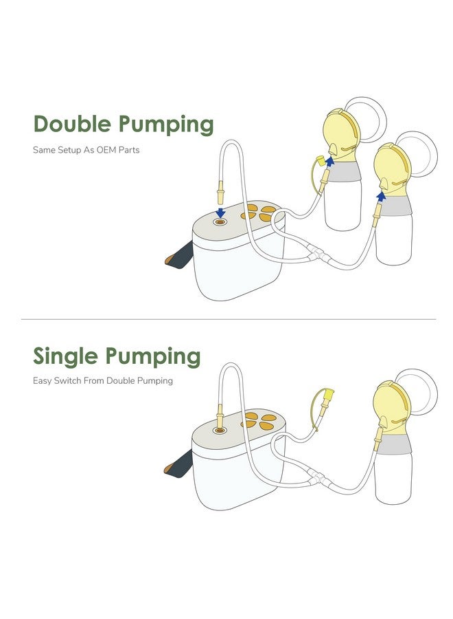 Maymom Tubing Compatible with New Pump in Style Maxflow Breast Pump. Not Original Medela Pump Parts Replacement Tubing Replace Medela Tubing. Work with Medela PersonalFit Connector. BPA Free DEHP Free - Image 3