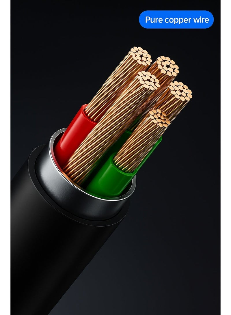 micro speed Lightning to Dual Lightning Adapter [Apple MFI Certified] 2 in 1 OTG Audio & Charging – 10cm, Black - Image 3