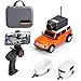 GoolRC WLtoys 6405C Mini RC Car 24GHz 164 Scale FPV Remote Control Car with Camera 720P and Gyro APP Control Vehicle with 2 Trailers and LED Lights for Adults Blue - Image 2