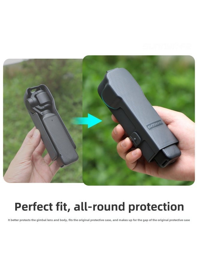 Generic Sunnylife OsmoPocket3 Protective Cover Pocket 3 Gimbal Lens Body Storage Upper Cover Cover Cover Plate-Color:Black Gray  - Image 3