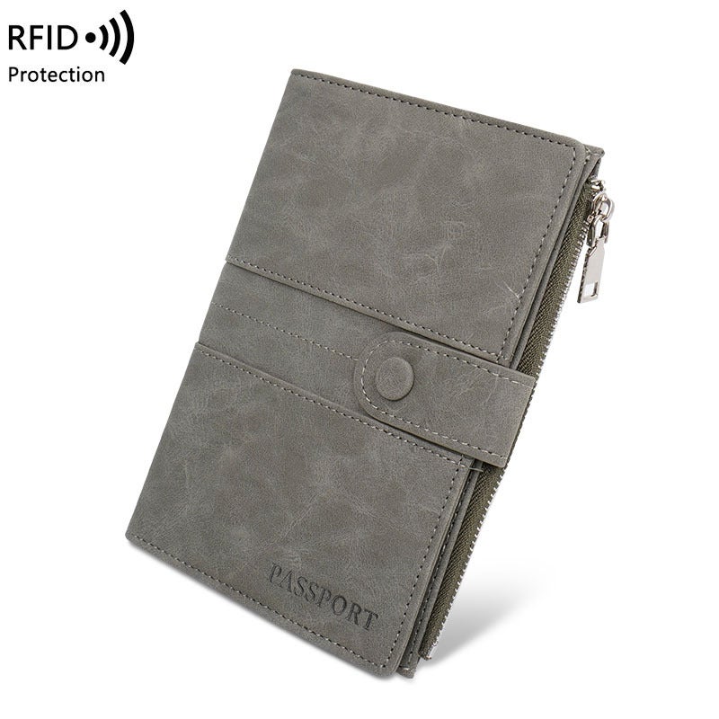حامل جواز سفر بتقنية RFID مع سحاب، منظم وثائق السفر - Image 4