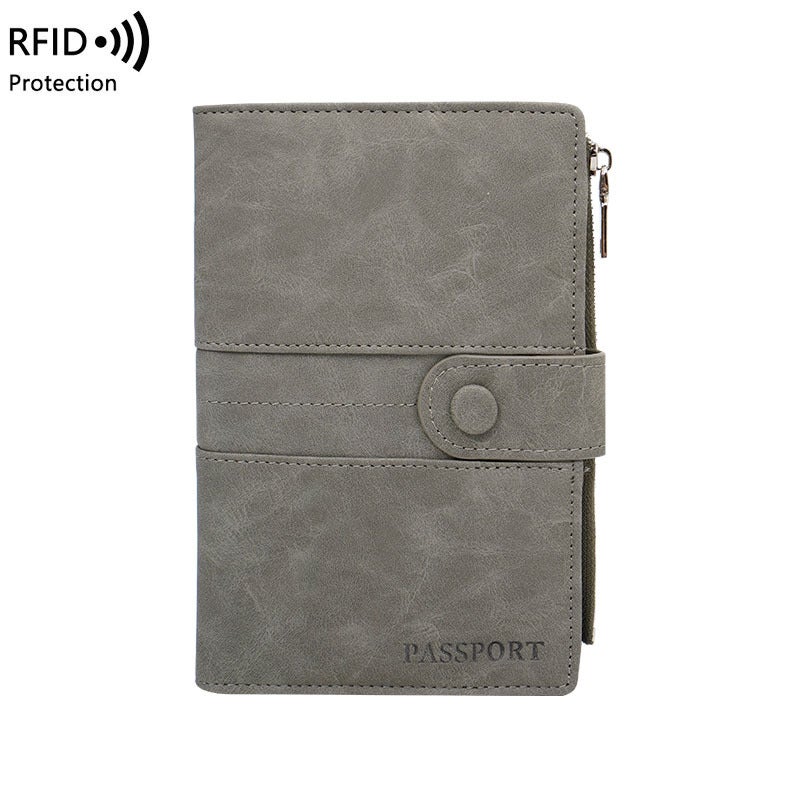حامل جواز سفر بتقنية RFID مع سحاب، منظم وثائق السفر - Image 5