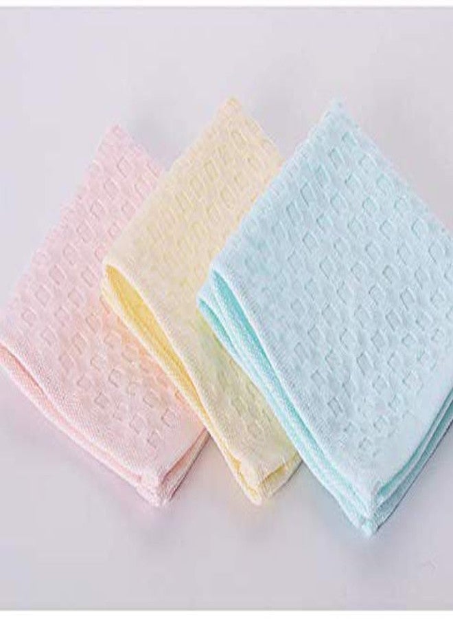 Kitchen Sharp Baby Boy's and Baby Girl's Cotton Handkerchief Cum Nursing Towel Self Hanky (Size 10.5 x 10.5 inch) (Pack of 6) (Soft Cotton Check) - Image 2