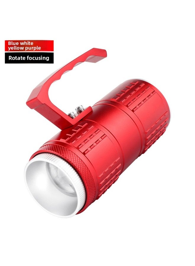 Intelligent Four Light Source LED Fishing Light Manufacturers USB Rechargeable Blue Light Outdoor T6 High Power USB Night Fishing Light 