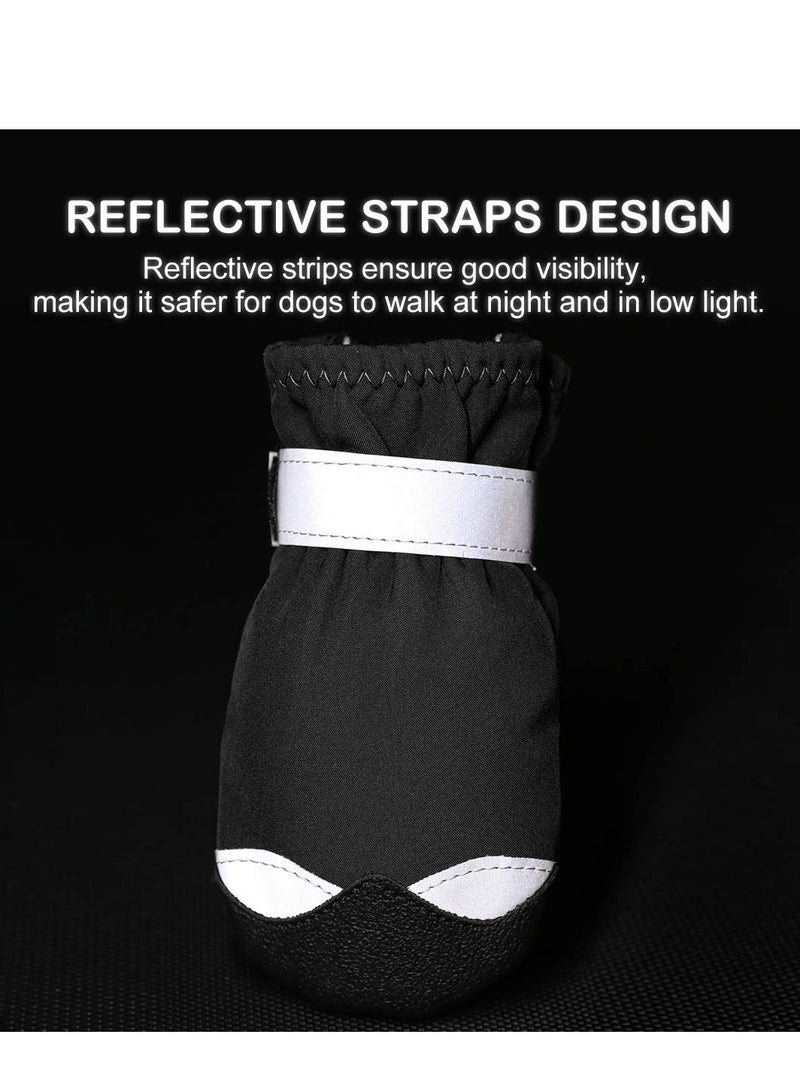 Waterproof Dog Shoes for Large Medium Dogs Dog Booties Paw Protection with Adjustable Straps Rugged Anti-Slip Sole - Dog Boot Walking Running Hiking Outdoors Pet Boots Paw Protectors - Image 3