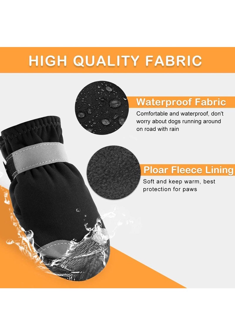 Waterproof Dog Shoes for Large Medium Dogs Dog Booties Paw Protection with Adjustable Straps Rugged Anti-Slip Sole - Dog Boot Walking Running Hiking Outdoors Pet Boots Paw Protectors - Image 2