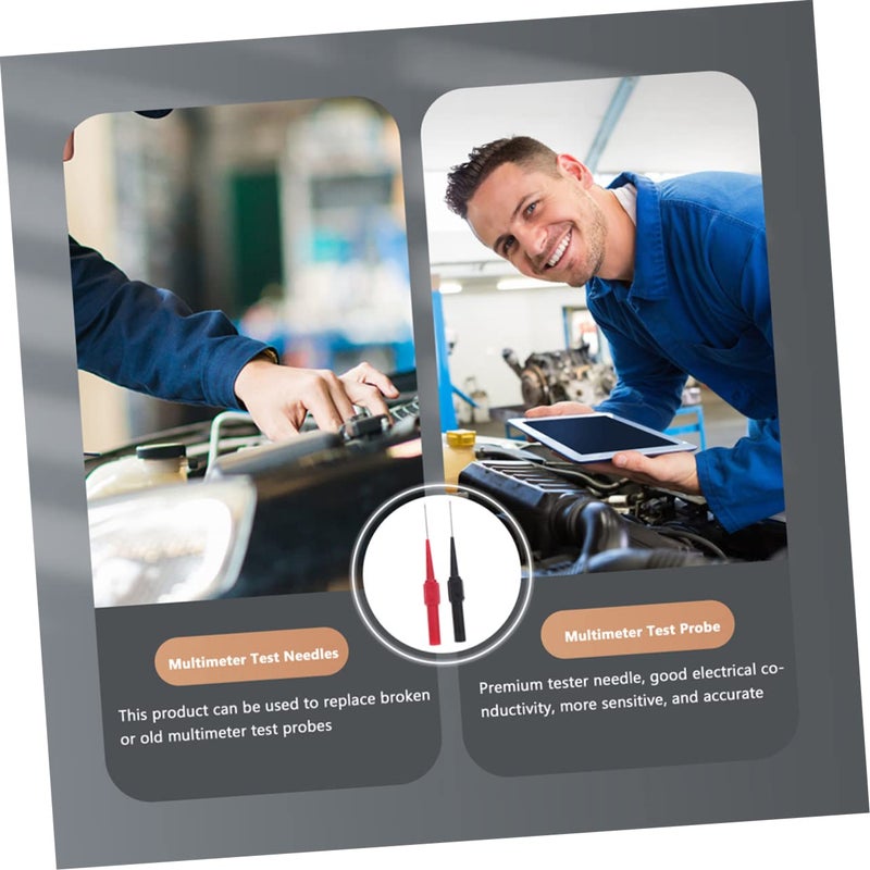 PartyKindom 5 Pack Wire Piercing Probe Test for Multimeter Easy Non Destructive Testing Kits - Image 4