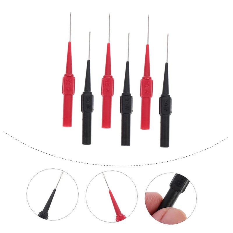 PartyKindom 5 Pack Wire Piercing Probe Test for Multimeter Easy Non Destructive Testing Kits - Image 5
