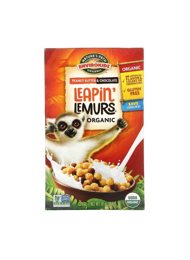 Nature's path Envirokidz Organic Leapin Lemurs Cereal Peanut Butter and Chocolate 10 oz 284 g  - Image 1