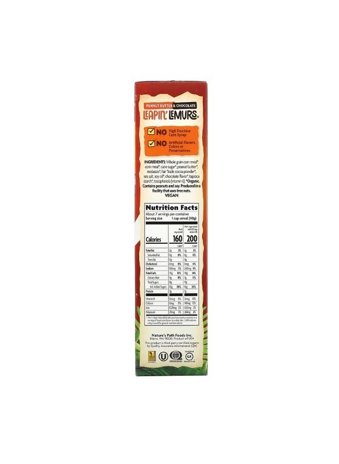 Nature's path Envirokidz Organic Leapin Lemurs Cereal Peanut Butter and Chocolate 10 oz 284 g  - Image 2