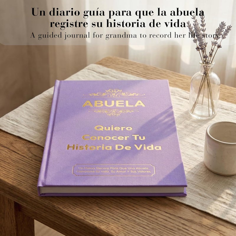 XKFCFC Abuela, Quiero Conocer Tu Historia de Vida (Tapa Dura): Regalo Emotivo para Mujeres – Perfecto para Cumpleaños, Día de Acción de Gracias, Día de la Madre y Navidad - Image 5