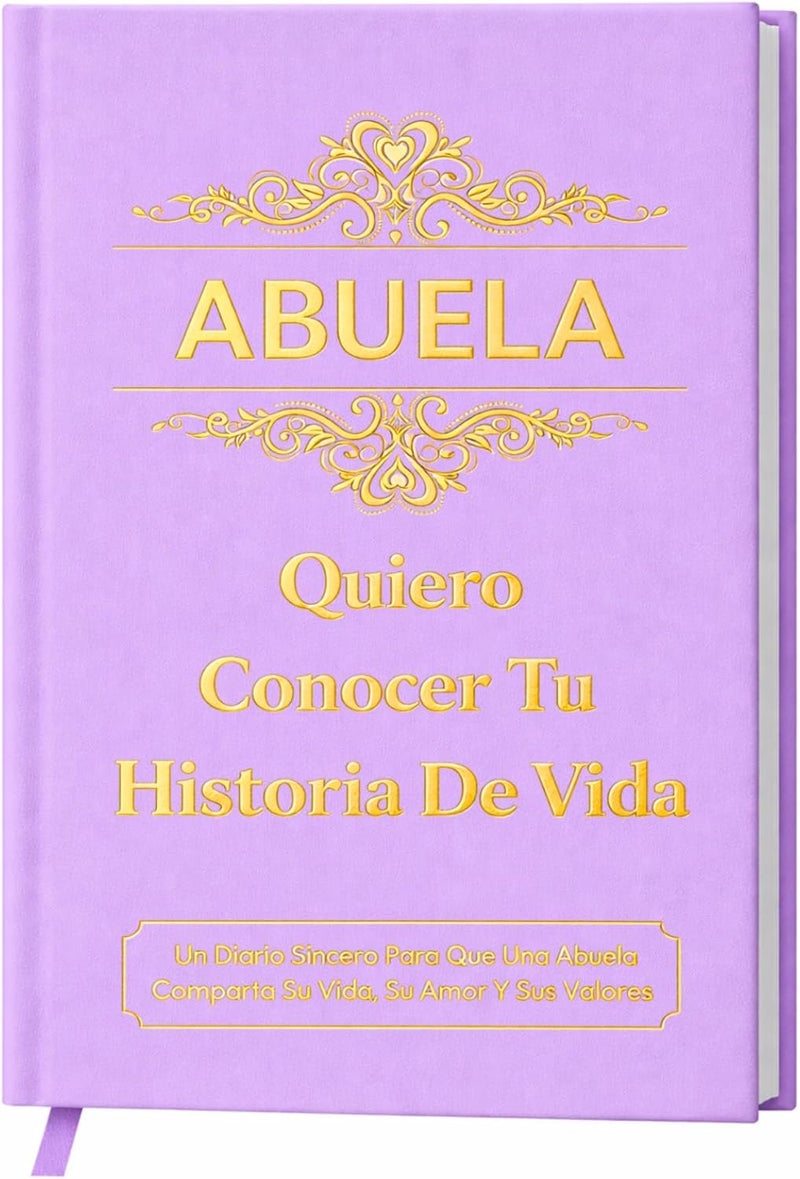 XKFCFC Abuela, Quiero Conocer Tu Historia de Vida (Tapa Dura): Regalo Emotivo para Mujeres – Perfecto para Cumpleaños, Día de Acción de Gracias, Día de la Madre y Navidad - Image 1