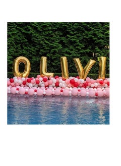 Party with Emma Gold Letter A to Z Balloons 32 inch Large Alphabet Balloons Gold Helium Foil Letter Balloon Banner for Birthday Party Anniversary Wedding Decoration (Gold-J)  - Image 4