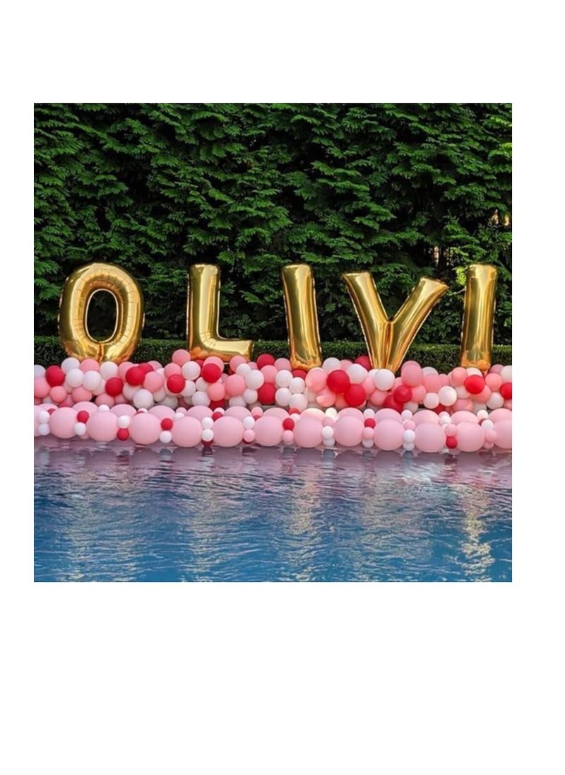 Party with Emma Gold Letter A to Z Balloons 32 inch Large Alphabet Balloons Gold Helium Foil Letter Balloon Banner for Birthday Party Anniversary Wedding Decoration (Gold-J)  - Image 4