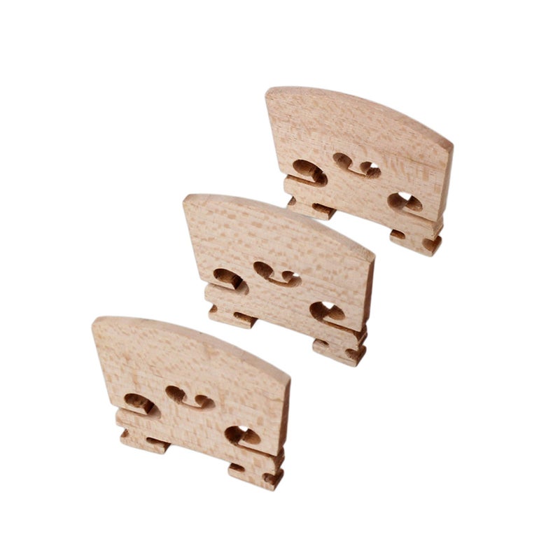 BQLZR BQLZR Maple 1/8 Violin Bridges Violin Music Instrument Pack of 3  - Image 2