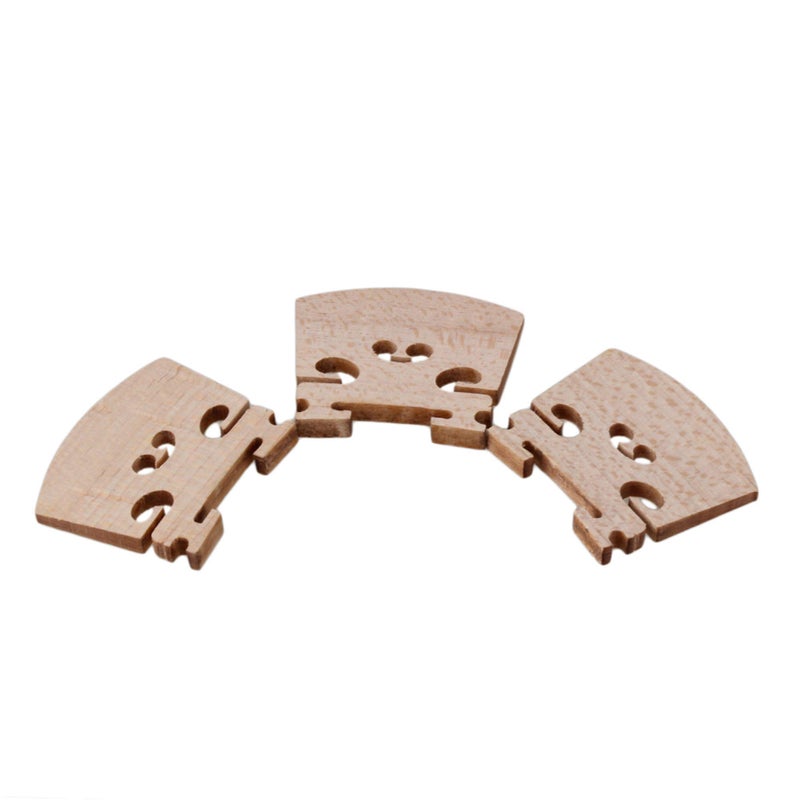BQLZR BQLZR Maple 1/8 Violin Bridges Violin Music Instrument Pack of 3  - Image 3