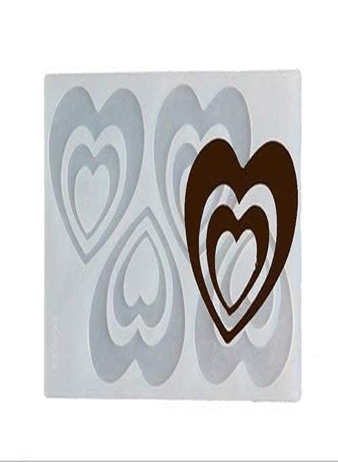 LEGACYCART Silicone Heart Shape Chocolate Mould for Cake Decoration and Garnishing Sheet - Image 1