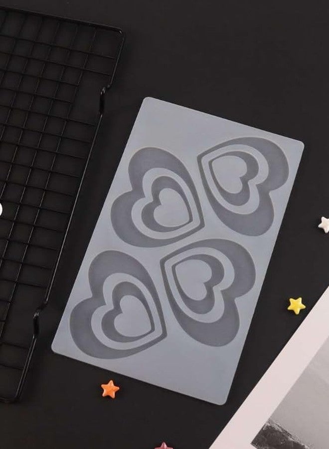 LEGACYCART Silicone Heart Shape Chocolate Mould for Cake Decoration and Garnishing Sheet - Image 3