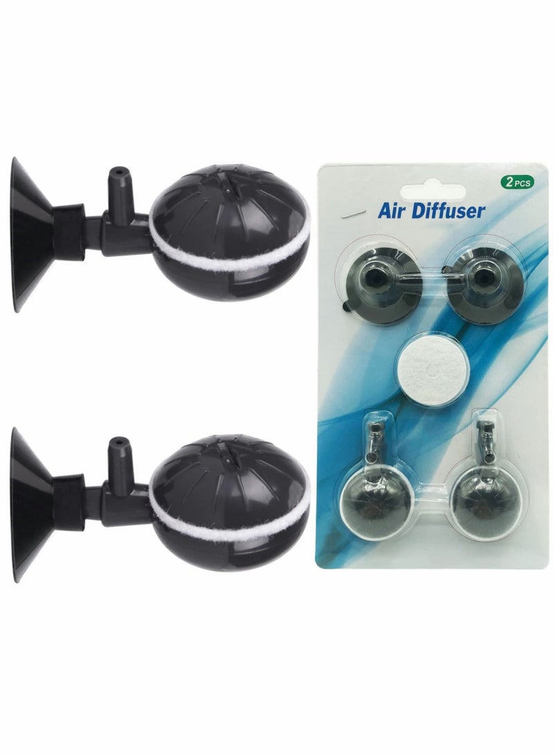 Excefore Adjustable Bubble Refiner, Aquarium Air Stone Fish Tank Nano Bubble Stone Kit with Control Valve Quiet Super-High Dissolved Oxygen Diffuser Makes Super Tiny Bubbles for Fish Tank and Hydroponic - Image 1