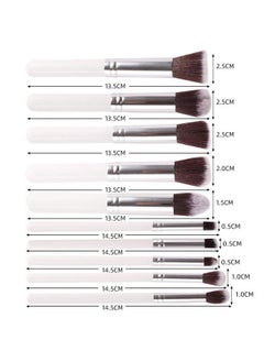 Makeup Brush Set 10Pcs Premium Synthetic Makeup Brushes Soft And Nonshedding Foundation Blending Face Powder Eyeshadow Makeup Combo Brush Kit (White) - pzsku/ZD304129C7C5E3CC7128DZ/45/_/1690022361/03b63e56-af71-45f9-ba3d-6c31cf1a154a