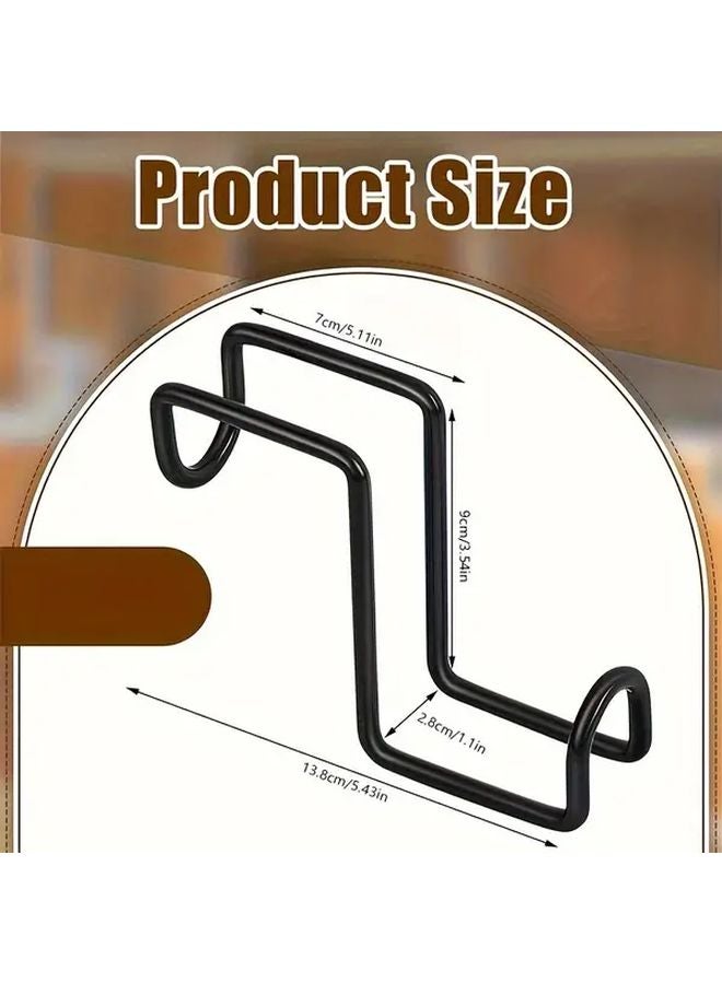 1pc Heavy Duty Metal Horse Hook Hanging Basket Saddle Bracket For Fence Door - Image 3