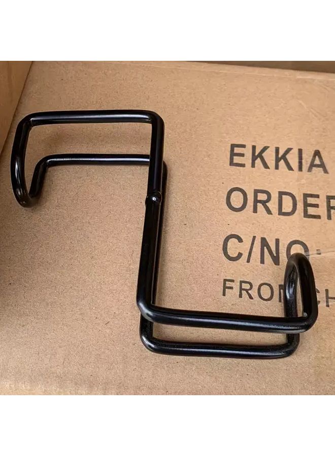 1pc Heavy Duty Metal Horse Hook Hanging Basket Saddle Bracket For Fence Door - Image 1