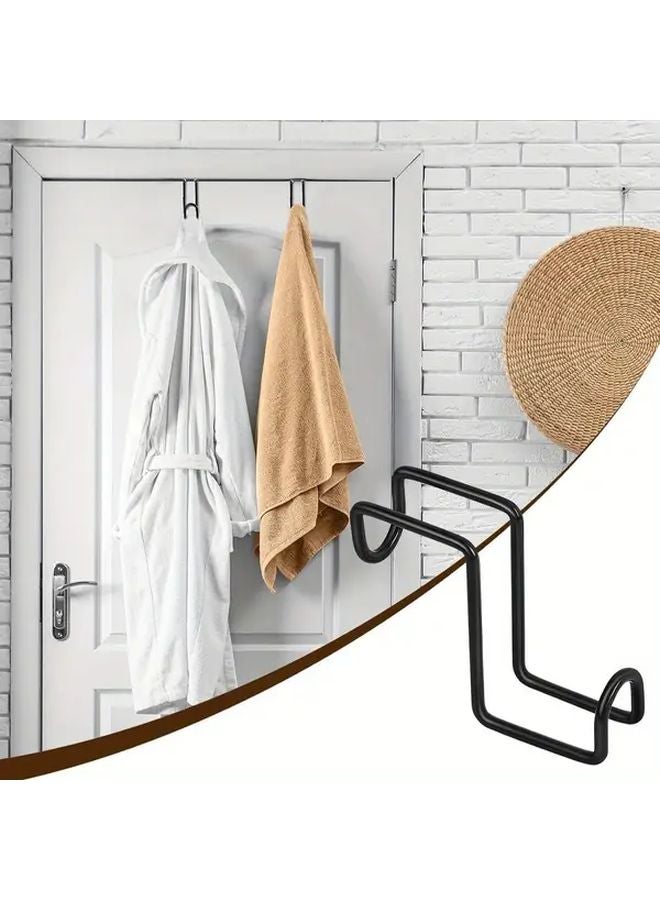 1pc Heavy Duty Metal Horse Hook Hanging Basket Saddle Bracket For Fence Door - Image 2