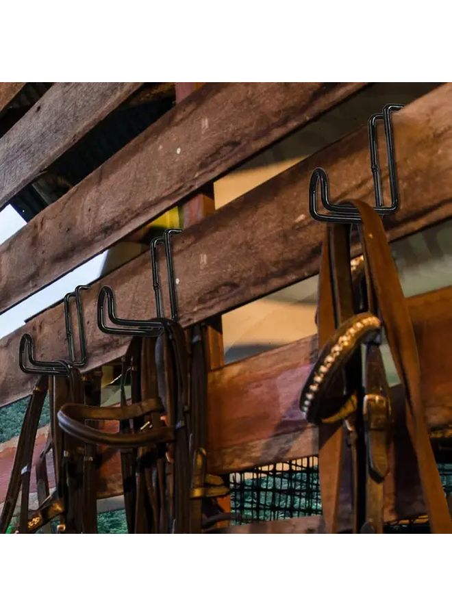 1pc Heavy Duty Metal Horse Hook Hanging Basket Saddle Bracket For Fence Door - Image 5